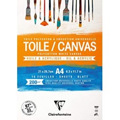 Clairefontaine Toile / Canvas, A4, 200g, 10 ark
