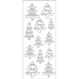 Rössler klistermærker, Juletræer med glimmer