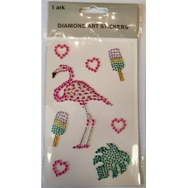 Diamond Art Stickers, Flamingo