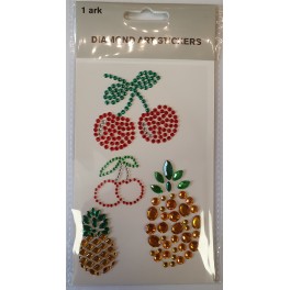 Diamond Art Stickers, Kirsebær og ananas