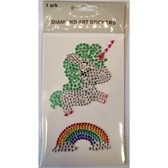 Diamond Art Stickers, Enhjørning og regnbue