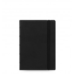 Filofax Notesbog læderlook - A6 - Sort