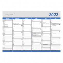 Mayland kontorkalender A5, 2022