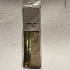 Stjernestrimler 15 mm, guld metalic