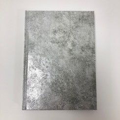 Notesbog A5, linieret, Sølv