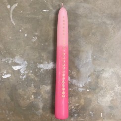 Håndlavede kalenderlys, lyserød/pink