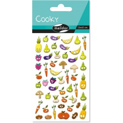 Cooky stickers, frugt og grønsager