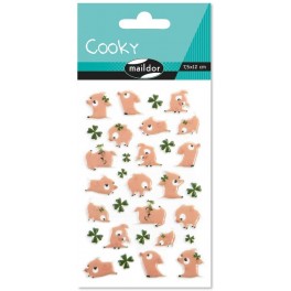 Cooky stickers, grise