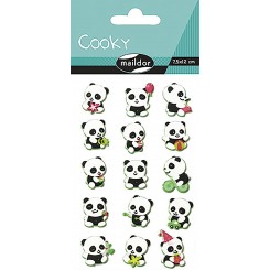 Cooky stickers, panda
