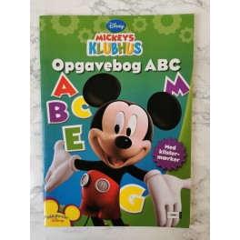Opgavebog - ABC Mickeys Klubhus m. Klistermærker 