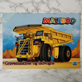 Malebog - Gravemaskiner og ladvogne