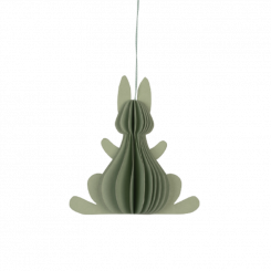 Ophæng, Påskehare, grøn, 7,5 cm