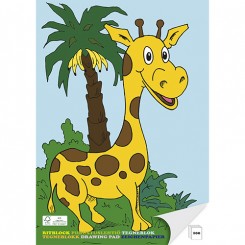 Sense Tegneblok A5 - Giraf
