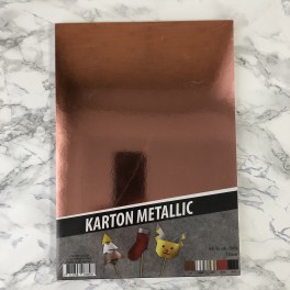 Karton Metallic, A4, 180 g, 30 ark, 5 farver
