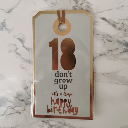 Til & fra mærker - 18 Don't grow up, it's a trap happy birthday