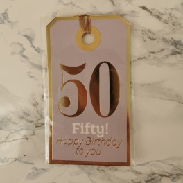 Til & fra mærker - 50 Fifty! Happy birthday to you