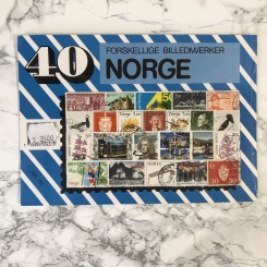 Frimærker - 40 forskellige billedemærker, Norge