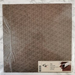 Vivi Gade - Scrapbooking papir, mønster ranke i brun