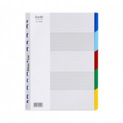 Bantex Register 1-5 med farveinddeling, farvet