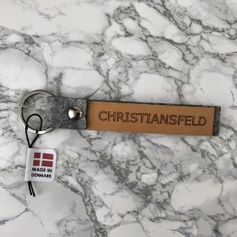 RYBORG Nøglering - Christiansfeld, grå