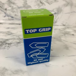 Top Grip Papirclips 30mm, 100 stk., kobber