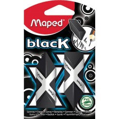 Maped - Black viskelæder