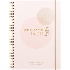 Ugekalender Life Planner Pink A5, 2022/2023