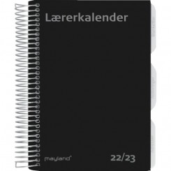 Lærerkalender, højformat, fiberpap, A5, 2022/2023