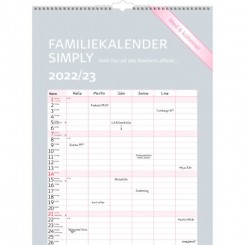 Familie Studiekalender, Simply, 22/23