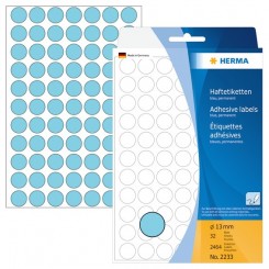 Herma etiket rund, ø13 cm, blå