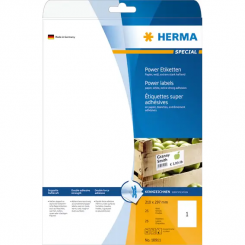 Herma etiket, 210x297 mm, hvid