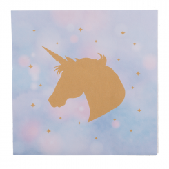 Servietter, 33 x 33 cm, Unicorn