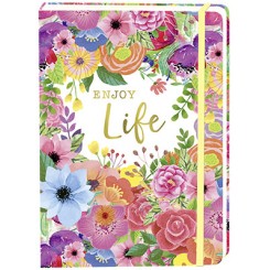 Notesbog med elastik, Hartung, Enjoy Life