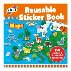 Galt Reusable Sticker Book, Maps