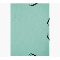 Exacompta elastikmappe + flash cards, A5, pastelgrøn