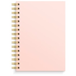 Burde Notesbog med spiralryg, Pink