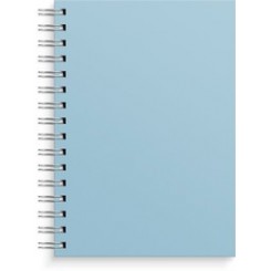 Burde Notesbog med spiralryg, Støvet Blå
