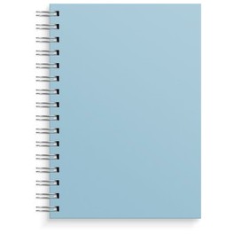 Burde Notesbog med spiralryg, Støvet Blå