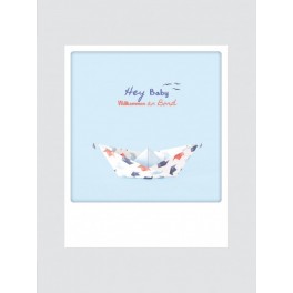 Polaroid kort, WELCOME BABY ON BOARD