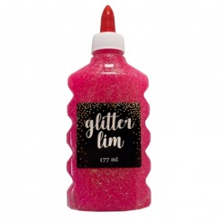 Glitterlim, fin glitter, 177 ml, Pink