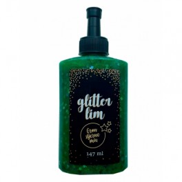 Glitterlim, 147 ml, Stjernemix, Grøn