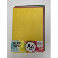 Silkepapir, A4, 150 ark, 30 farver, assorteret