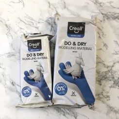 Do & Dry lufttørrende ler, 500 g, hvid