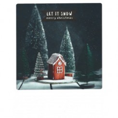 Polaroid kort, LET IT SNOW, MERRY CHRISTMAS