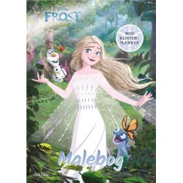 Disney frost malebog med klistermærker, Olaf og Bruni