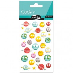 Cooky stickers, planeter