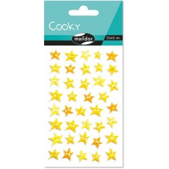 Cooky stickers, gule stjerner