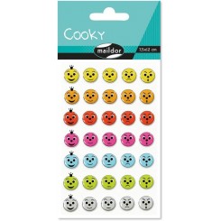 Cooky stickers, smiley