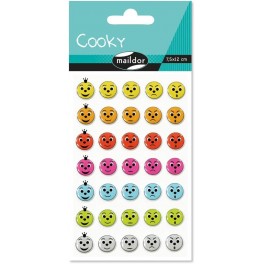 Cooky stickers, smiley