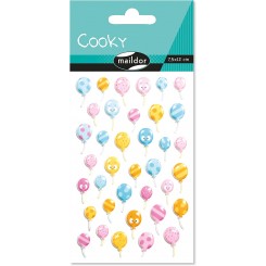 Cooky stickers, balloner